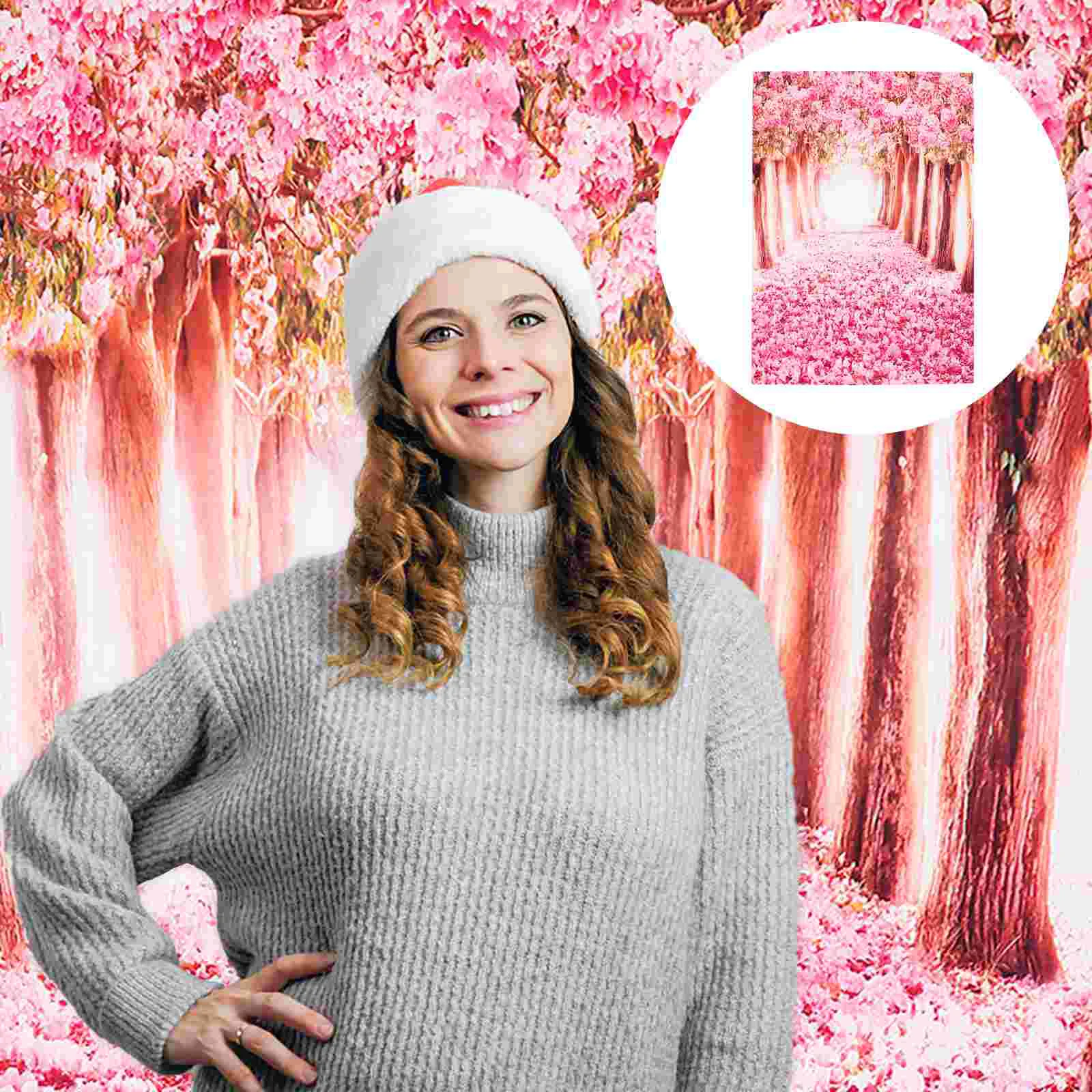 

1pc Chic Floral Photographic Backdrop Flower Wall Photography Prop Backdrop