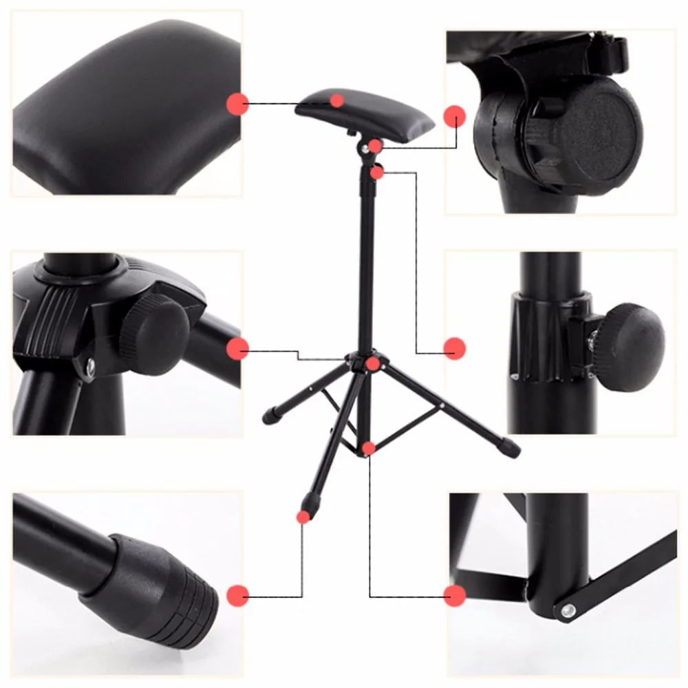 

New 2016 Iron Tattoo Arm Leg Rest Stand Portable Fully Adjustable Chair For Tattoo Studio Work Supply Bed Stool 65-125cm