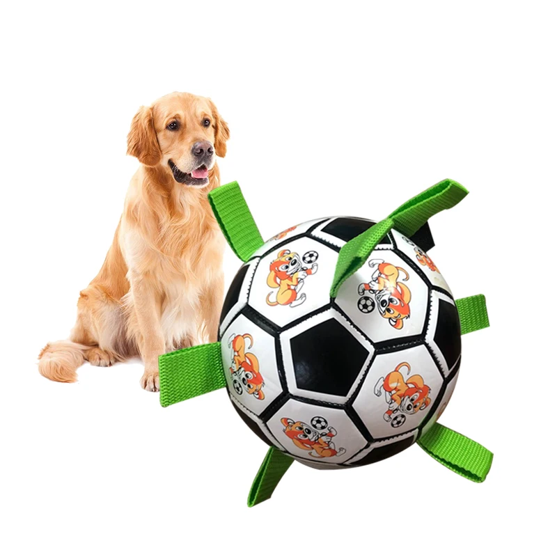 

Pet Dog Toys Interactive Football Toys For Dogs Kids Outdoor Training Soccer Dog Chew Toy Medium Large Dog's Toys