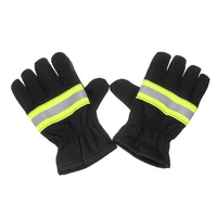 1 pair heat insulation fire proof gloves protection supplies for welding and cold weather firefighting gloves