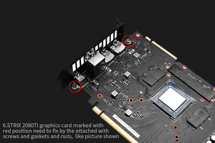 Курган водного блока использовать для ASUS ROG STRIX RTX2080Ti O11G GAMING/A11G/O8G/8G GAMING/полное покрытие GPU Block/5 V 3PIN Header RGB