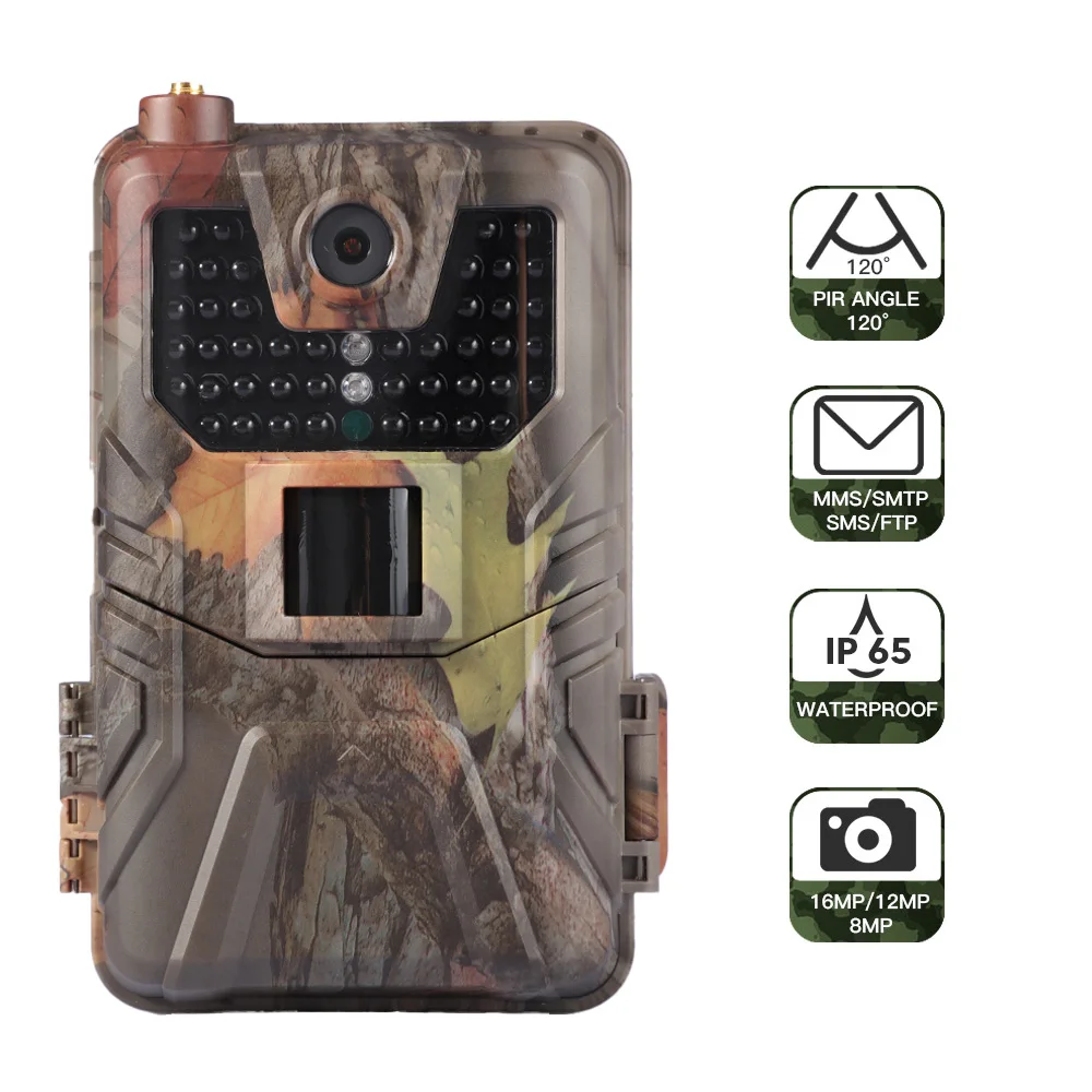 

HC-900LTE 4G Hunting Camera 20MP 1080P MMS/SMS/SMTP/FTP IP65 0.3s Photo Traps 940nm Infrared LED Wild Explorer Wild Tracking Cam