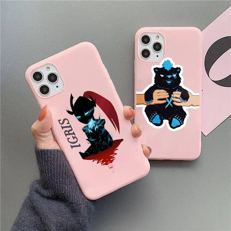 

cartoon solo leveling Bear warrior manga Phone Case Candy Color for iPhone 11 12 mini pro XS MAX 8 7 6 6S Plus X 5S SE 2020 XR