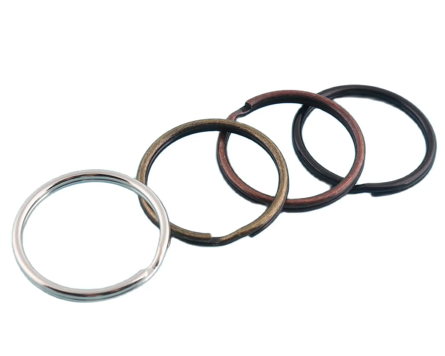 

25mm Double Loops Split Rings Round Keyrings Metal Split Rings for Key Chain Jump rings Wholesale Key Lanyard Findings