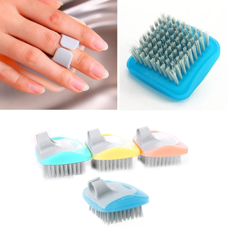 

C5AD Mini Fruits Vegetables Cleaning Brush Fingers Protection Carrot Potato Cleaner