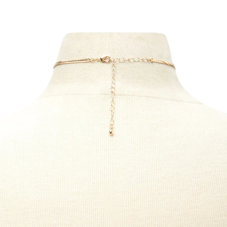 

Trendy Exquisite Multilayer Necklace Ladies Gold Silver Color Clavicle Chain Necklaces for Women Fashion Neck Jewelry XL949