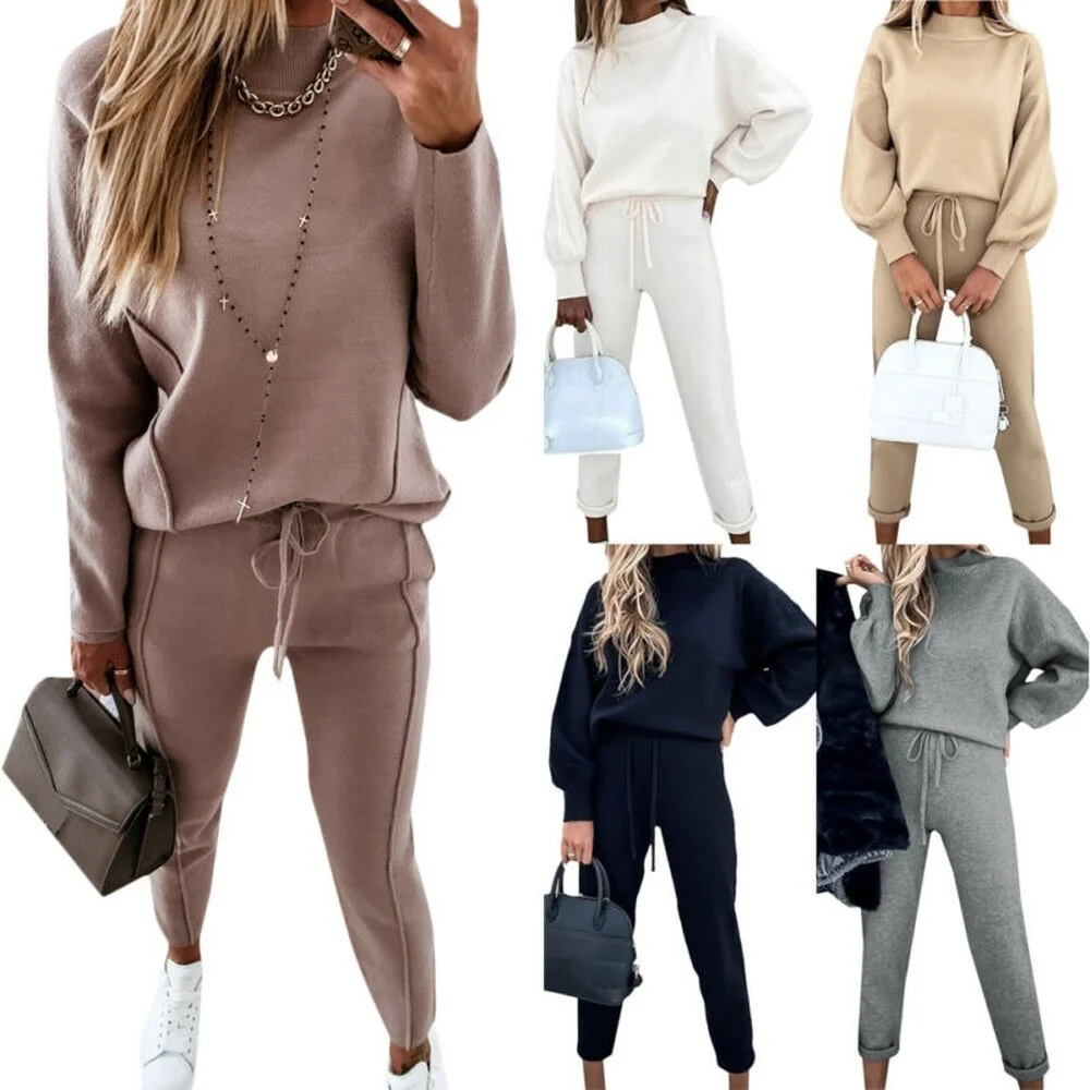 

Women Ladies Tracksuit Set Long Sleeve Sweatshirt Sports Trousers Loungewear AU