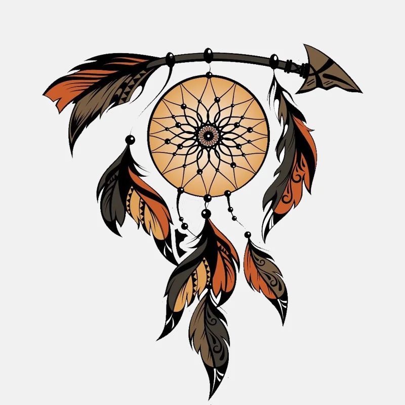 

Personality Car Stickers Dreamcatcher with Feathers Accessories Motorcycle Cover Scratches Waterproof Car Styling PVC 16cm *14cm