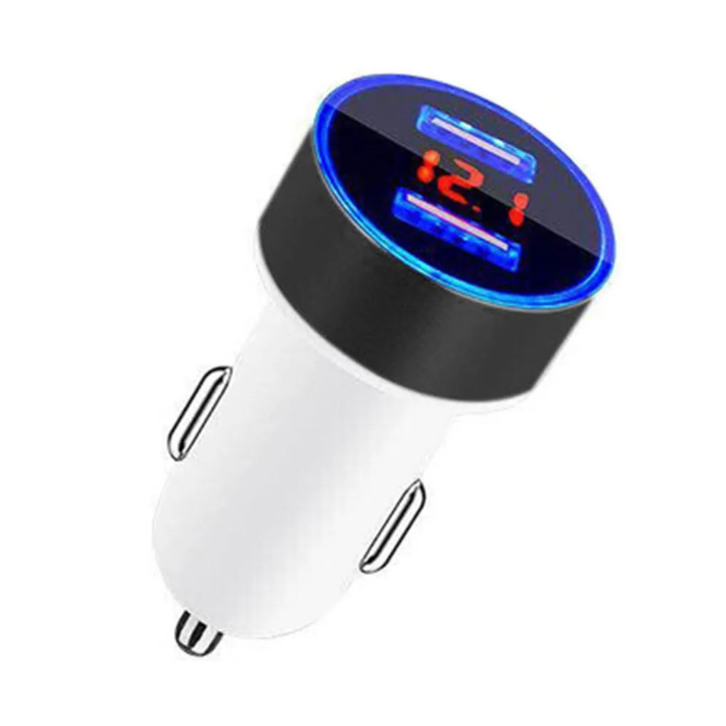 NO.7 Автомобильное зарядное устройство с двумя USB, 5 В/3,1 А, светодиодный дисплей, универсальное автомобильное зарядное устройство для мобильного телефона, для iPhone, для Xiaomi, для huawei - Цвет: NO.7