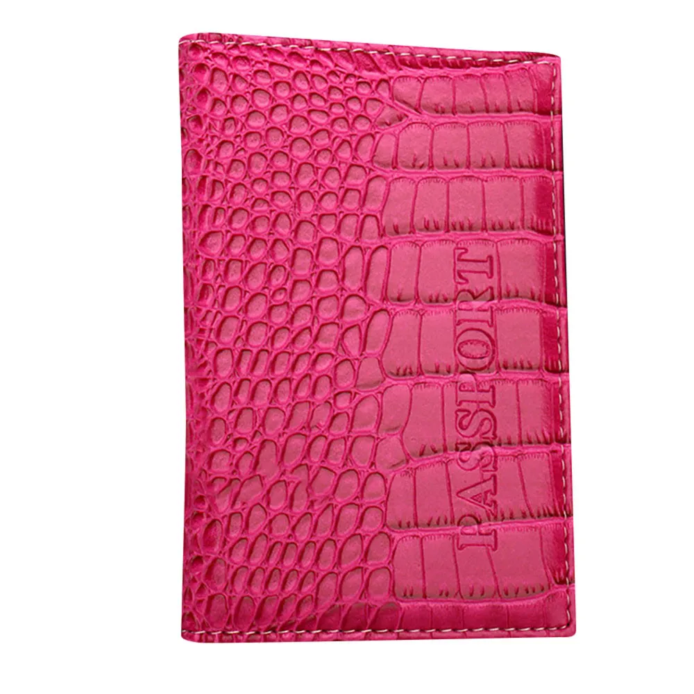Hot Pink Дорожный паспорт, выделенный милый чехол Обложка на удостоверение личности для женщин и мужчин, держатель для кредитных карт для путешествий Docu для мужчин t, держатели для паспорта и 7 - Цвет: Hot Pink