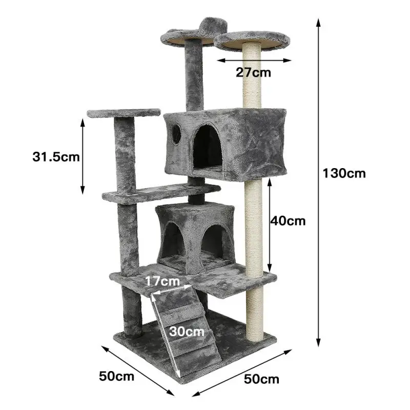 

3-5 Days Fast Delivery Pet Cat Tree Tower Condo House Scratcher Post Toy For Cat Kitten Cat Jumping Toy With Ladder Playing Tree