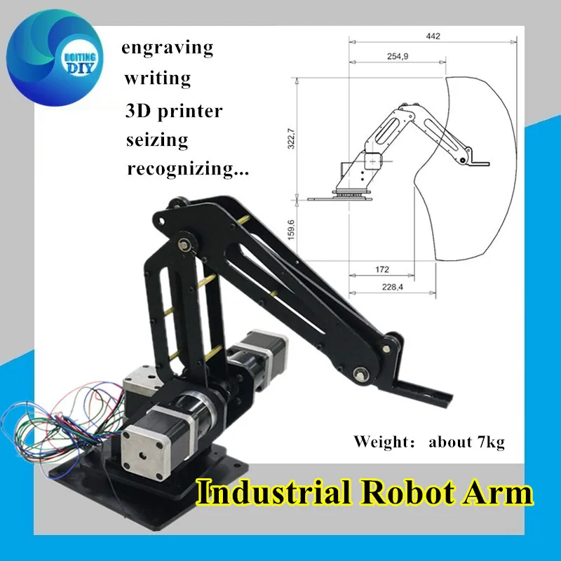 Рычаг робота A400 механический Высокоточный шаговый двигатель промышленный рычаг