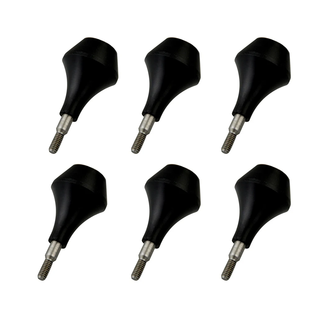 

6pcs Soft Nylon Arrowheads Blunt Game Archery Target Tips Practice Broadheads Harmless Arrow Head For Recurve Compound Bow Shoot