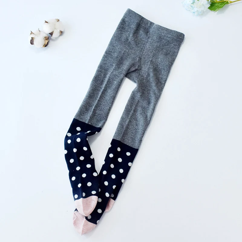 Осенние детские обтягивающие колготки Детские мягкие милые хлопковые Брюки для