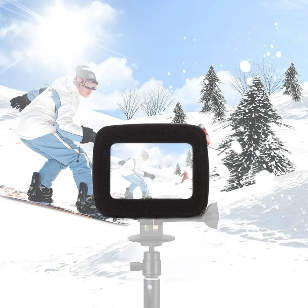 Корпус лобового стекла с губкой для GoPro Hero 8 2019 черный пенопластовый защитный