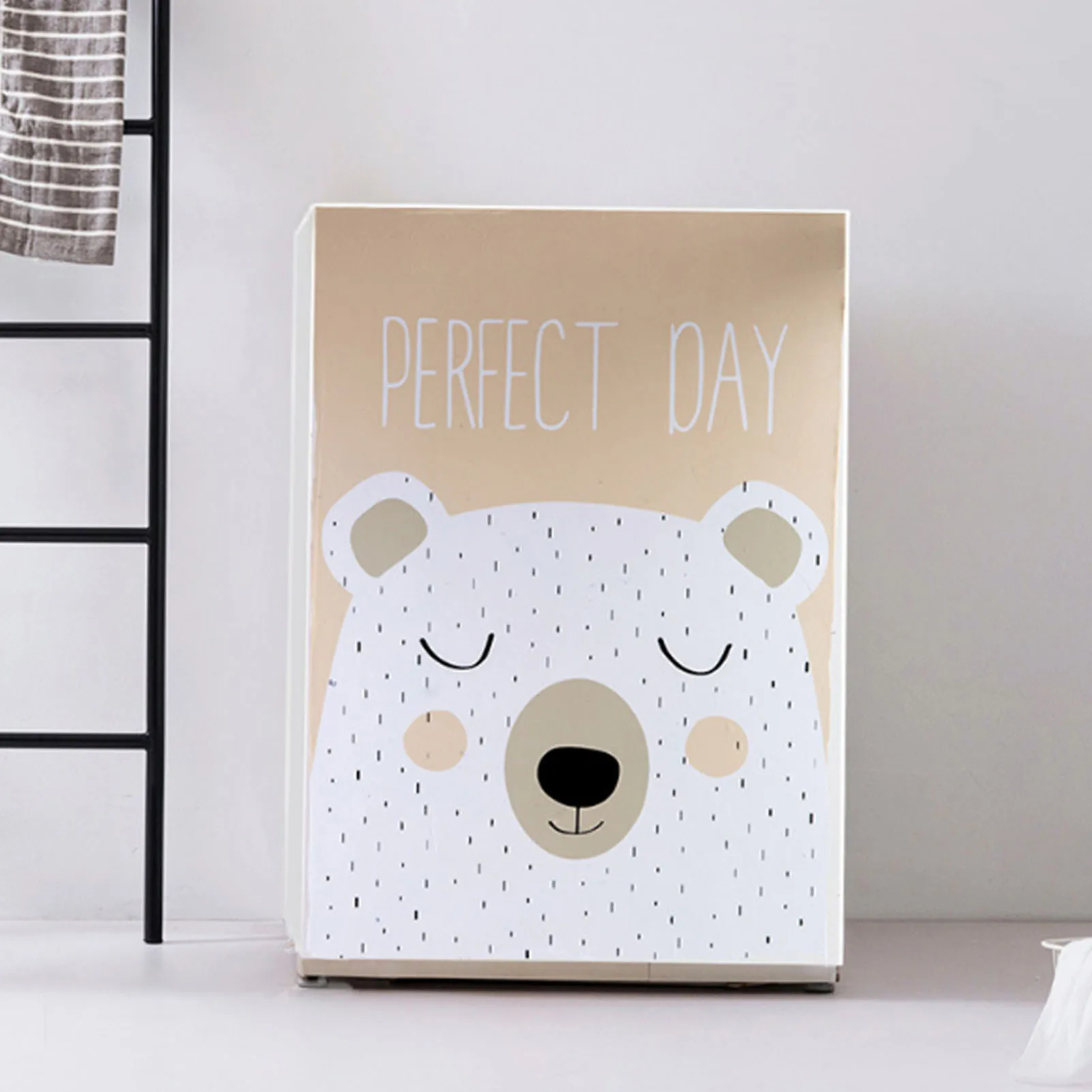 

Washing Machine Cover Cute Cartoons Bear Striped Deer Waterproof Sunscreen Protector Sealed And Dust-proof For Washing Machine
