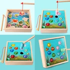 Детские деревянные игрушки, магнитные игры, игра в рыбалку, Детская 3D Рыба, детские развивающие игрушки, забавные подарки для мальчиков и девочек