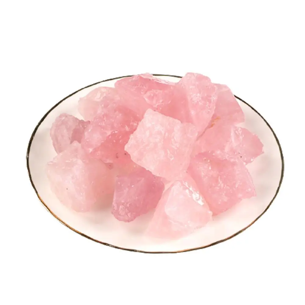 

Natural Pink Rough Stone Crystal Cluster Quartz Healing Mineral Specimen Home Decoration Ornament Fengshui Ore