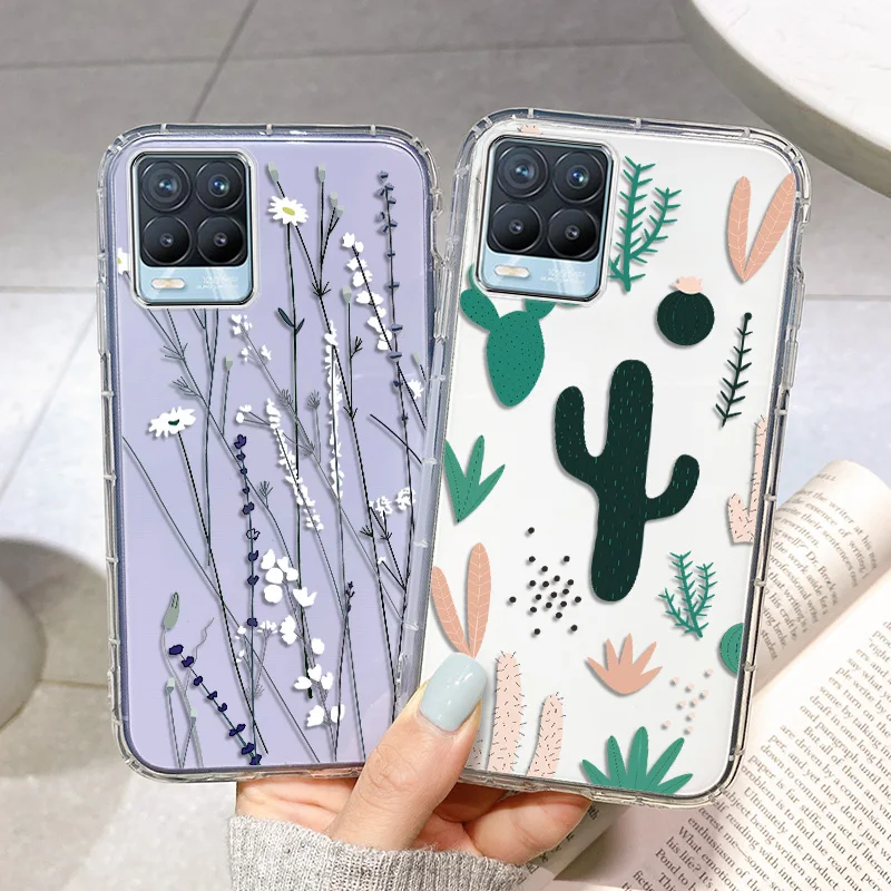 

Realme 8 Pro Case Flower Case For Oppo Realme GT Neo 7 Q3 Pro 7i 5 5S 5i 6i C21 C20 C11 C15 C17 F5 F9 F11 Pro Reno 4 TPU Covers