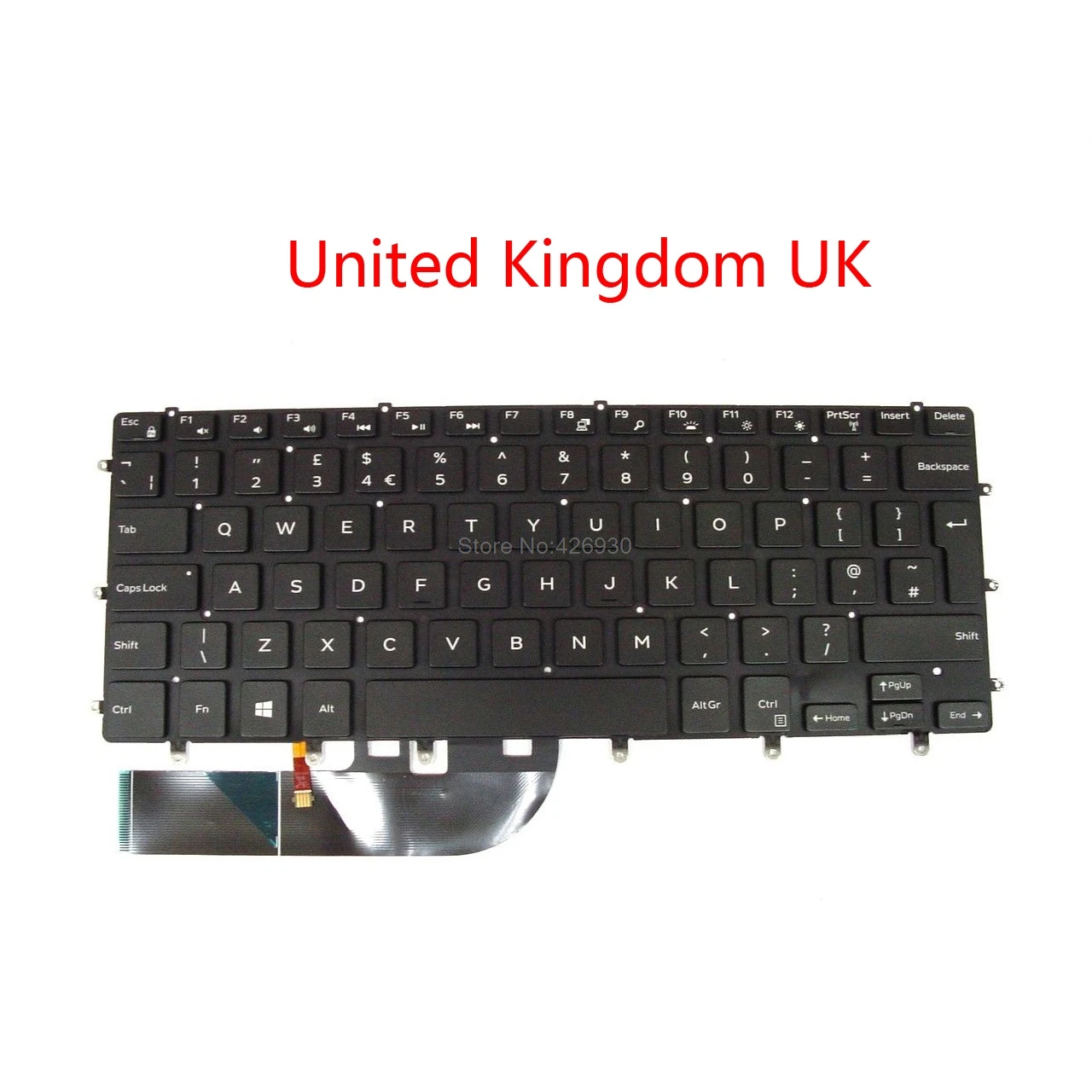 Клавиатура для ноутбука DELL для XPS 15 9550 9560 5510 5520 7568 с подсветкой Великобритания Французский FR Турецкий TR Таиланд TI латинская LA