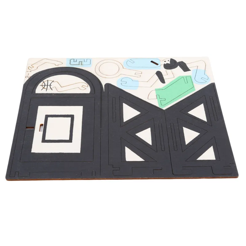 

Wooden Blocks Children's Early Educational Toys DIY Brush Pot Manual Assembly Model Building Construction Toys 3 Choices