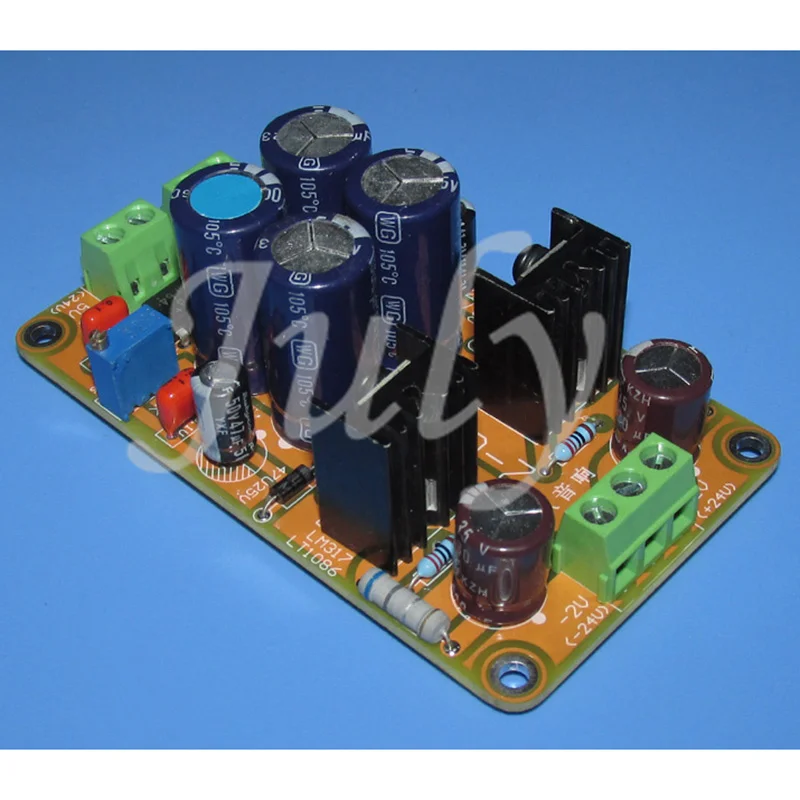 Прецизионная двухканальная регулируемая плата питания LM317/LT1086 регулируемое