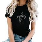 Женская футболка с круглым вырезом и коротким рукавом Uterus, хлопковая Повседневная забавная футболка, Женская свободная футболка