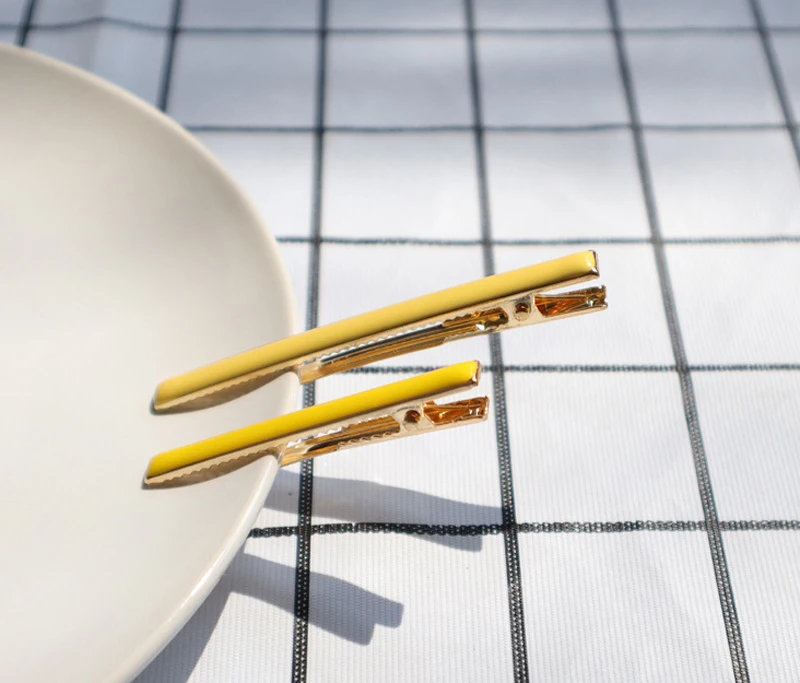 2 шт./компл. весенние милые цветные базовые заколки для волос аксессуары