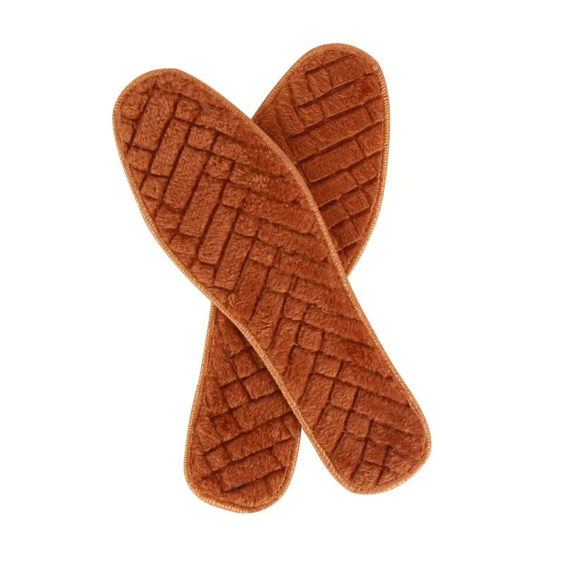 Зимние тисненые стельки для обуви сохраняют тепло Утолщенные с