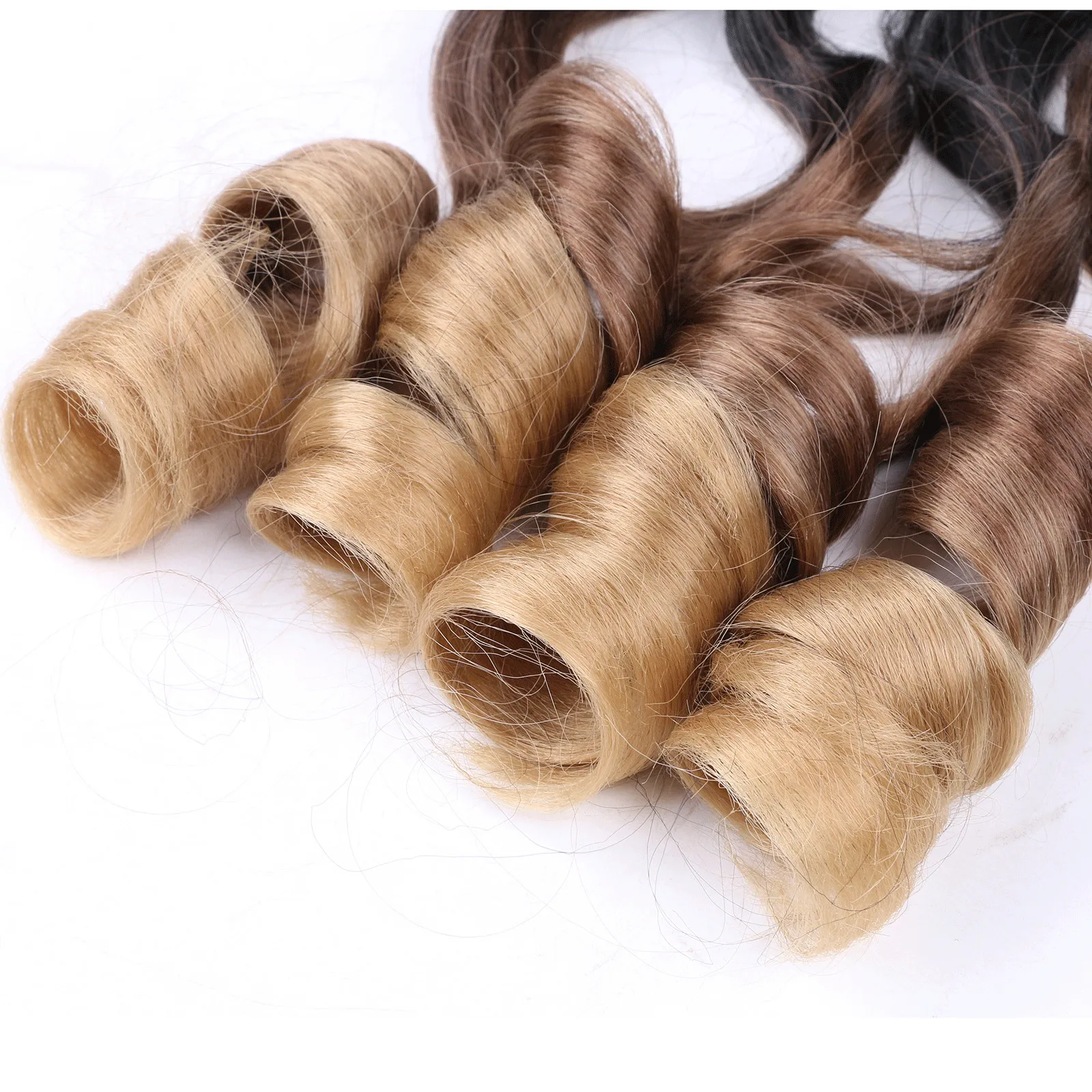 Предварительно растянуты плетение накладные волосы на заколке для 22 дюймов