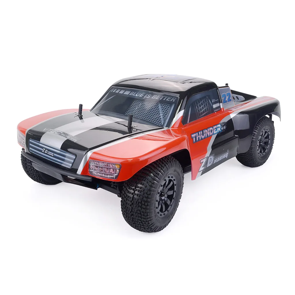 RC 1/10 бесщеточный короткий карточный 3650 бесщеточный двигатель 3000KV ZD Racing THUNDER SC-10 4WD электрический бесщеточный коротковорсовый - Цвет: Black
