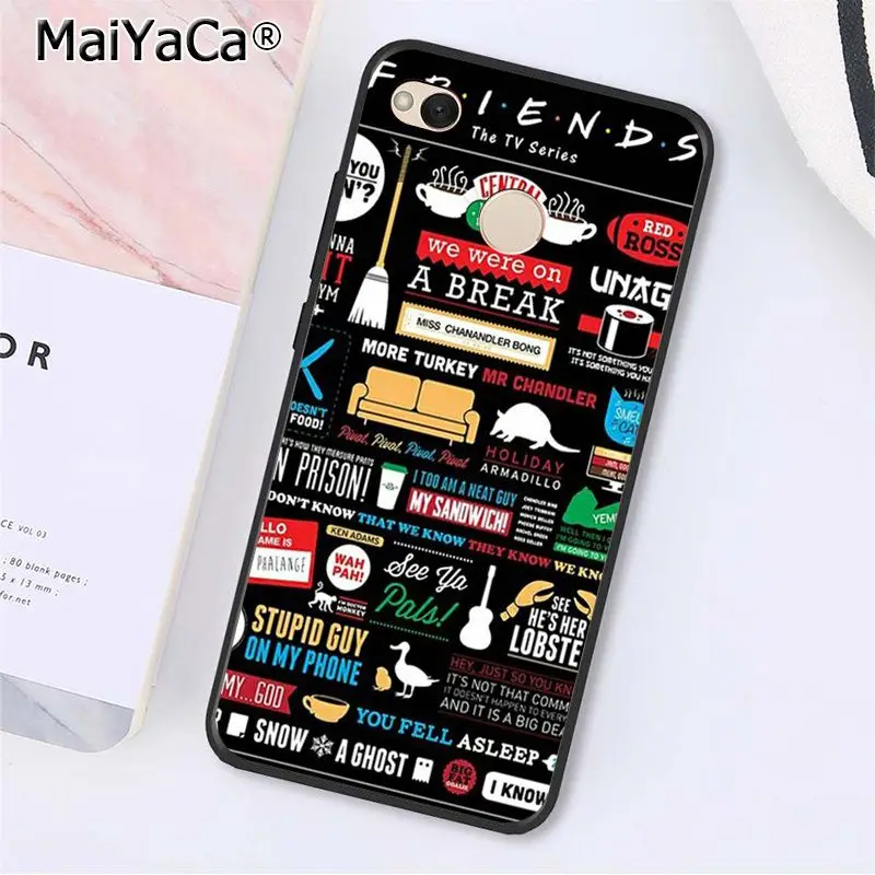 MaiYaCa Горячая ТВ шоу Friends(Дверь чехол для телефона для Xiaomi mi5 6 A1 A2 Mi9 9SE mi8lite A2 Lite F1 Mix2 2S Max2 3