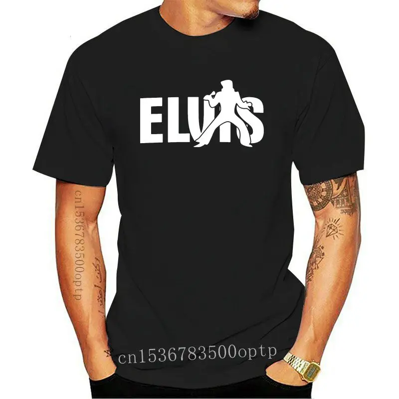 New Free Shipping Clothes Novelty made Custom Elvis 2021 printing Fashion t shirt Men t-shirt short sleeve tops men O-Neck Tee