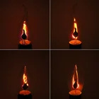 Мерцающая свеча, лампочка с эффектом пламени, E14, E27, огсветильник лампа, винтажная, 3 Вт, 220 В, хвост, ретро-Декор, энергосберегающая лампа, лампочка с эффектом пламени на Рождество
