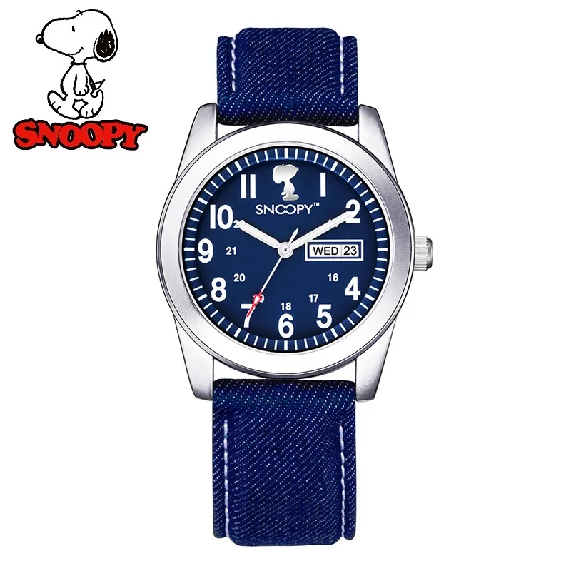 Часы наручные SNOOPY мужские в стиле милитари Брендовые повседневные спортивные