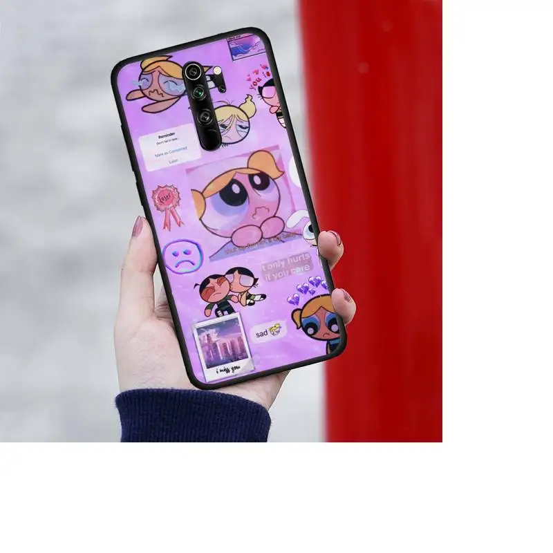 

Soft Powerpuff Cover Girls-compatible Phone Case For Redmi 7 8 9 A K20 30 Pro Note 8 9 Pro 9s