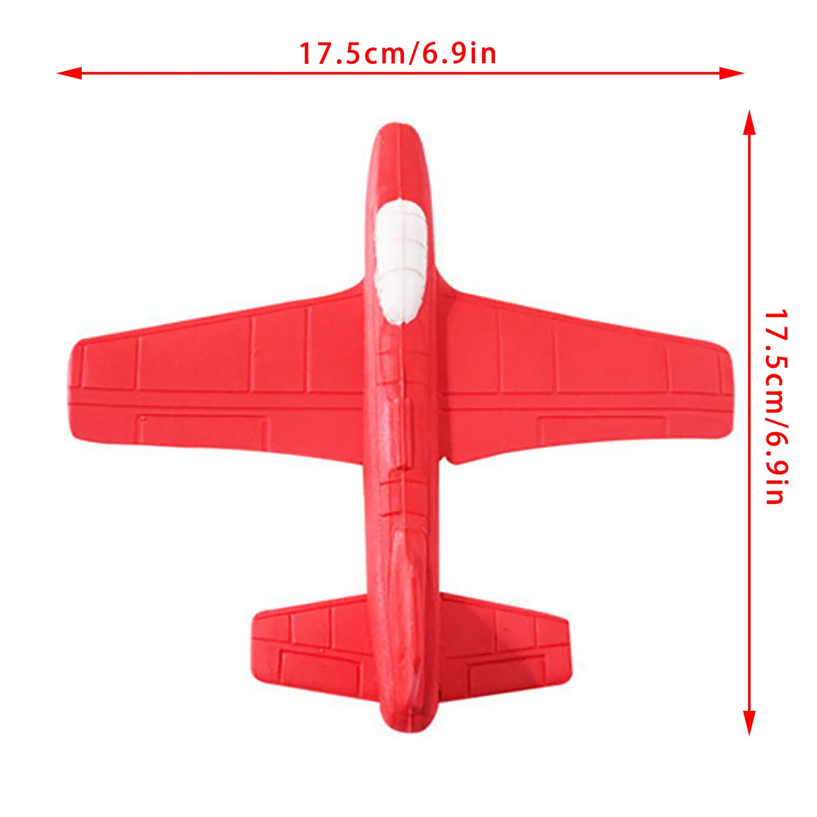 

Foam Throwing Glider Airplane Model Aircraft Toy Hand Airplane Model 17.5*17.5cm Kids Boys Birthday Gift