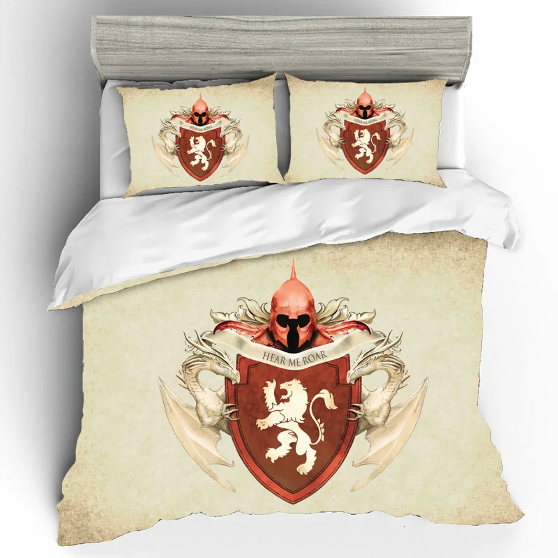 Game Of Thrones King Size Bedding Sets Duvet Cover Bed Sheets And Pillowcases Bed Linen Bedding Set Home Textile Dropshipping