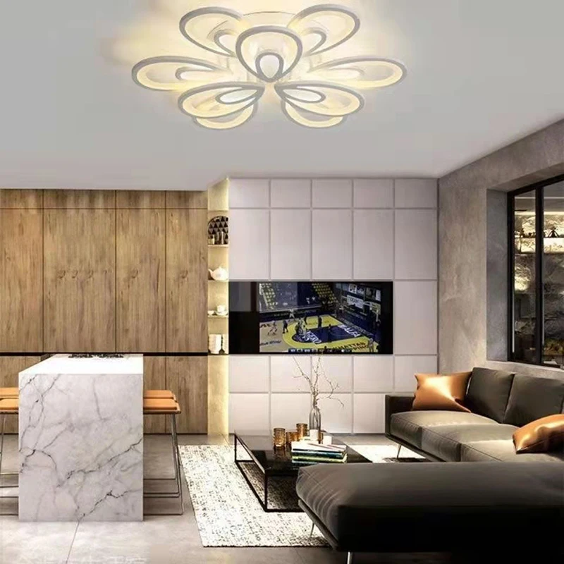 Modern LED Bedroom Ceiling Light Living Room Pendant Light Dining Room LED Ceiling lamp White  Kitchen Indoor Ceiling Light lamp