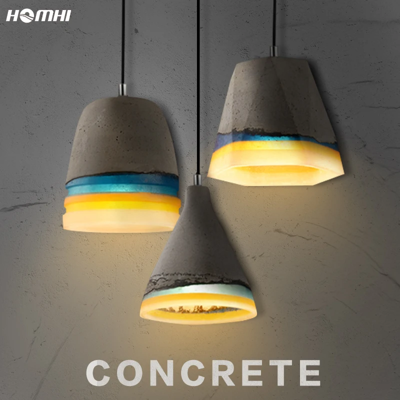 Подвесной светильник для кухни промышленная лампа светодиодный цемент ретро бар