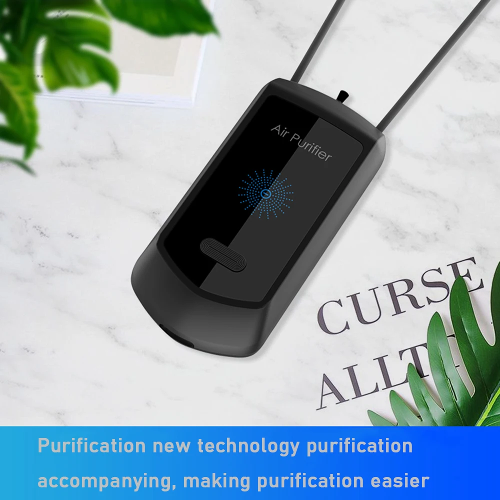 Портативный USB-очиститель воздуха персональное подвесное ожерелье с Освежителем