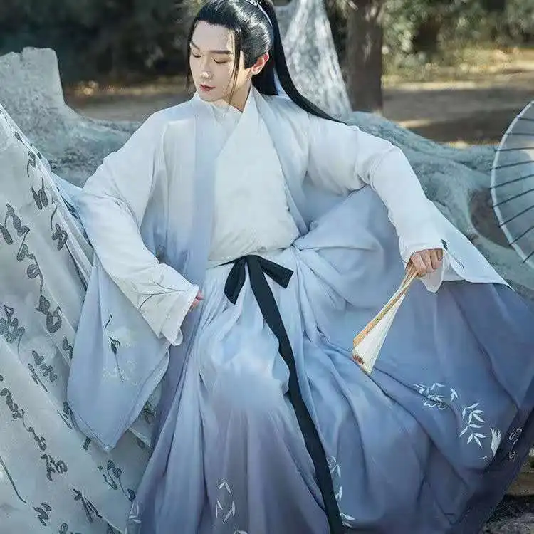 

Chinese Ancient Costume Traditional Men Hanfu Dance Suit Tang Dynasty Couple Dress National Swordsman Outfit Prince Clothes