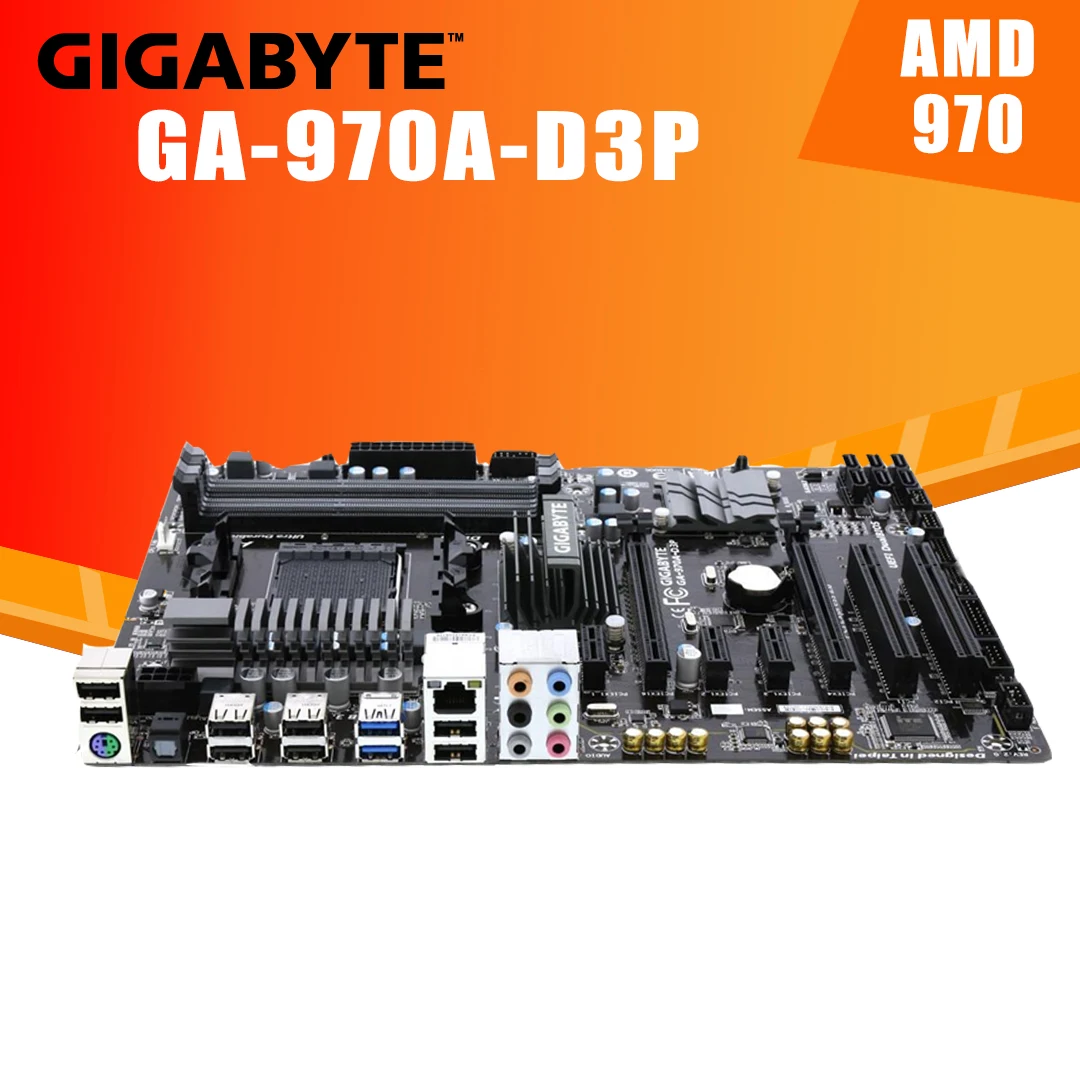 Разъем AM3/AM3 + GIGABYTE GA-970A-D3P 970 DDR3 32GB Desktop Placa-MOM FX/Phenom II/Athlon II ATX Use | Компьютеры и офис