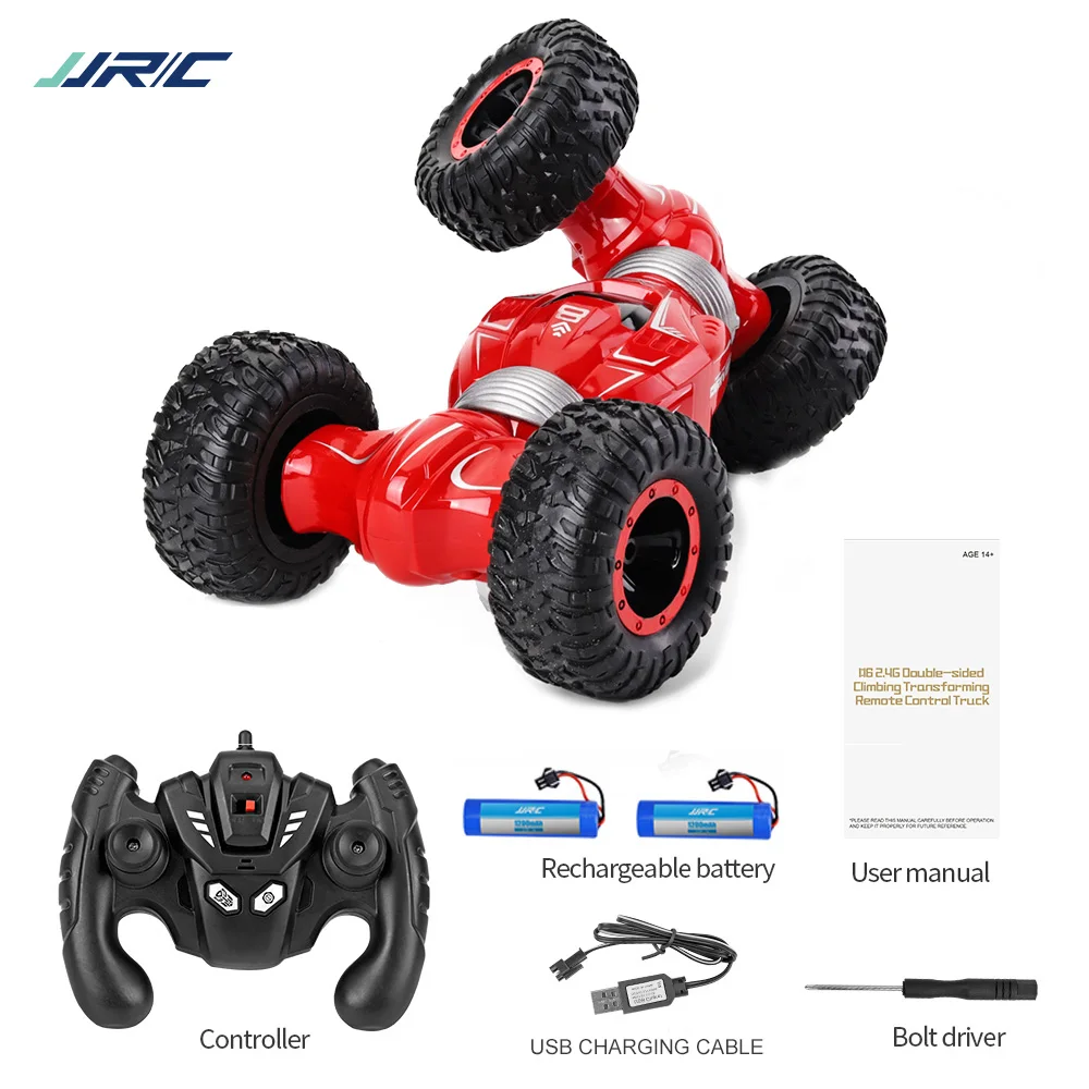 JJRC Q70 2 батареи 4 WD GHz RC Гусеничный автомобиль твистер двухсторонний флип