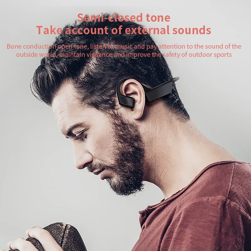 

New Cross-Border Hot Sale Bluetooth Headset For Bone Conduction 5.1 Wireless Ear Hook Non-in-Ear Sports Waterproof Headset
