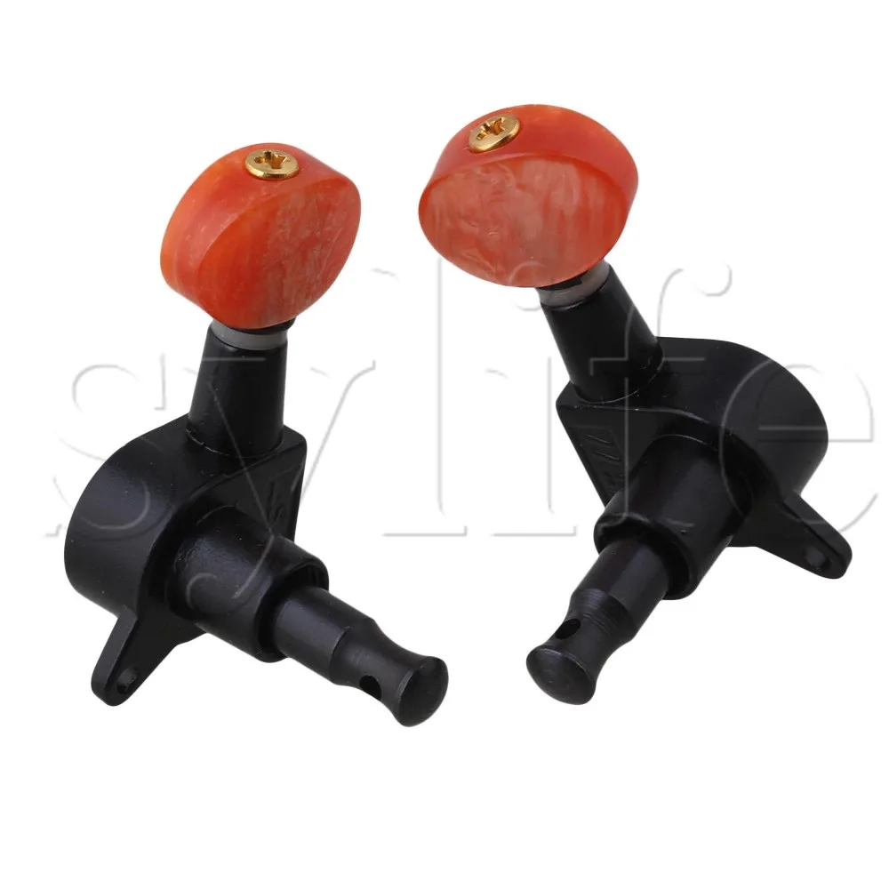 Красная кнопка цинковый сплав 2л + 2R черная Гавайская гитара настройка колышков