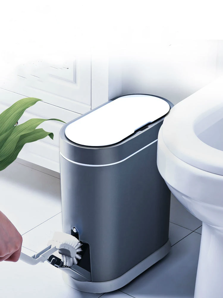 Бытовая мусорная корзина с умным датчиком для ванной комнаты электронный