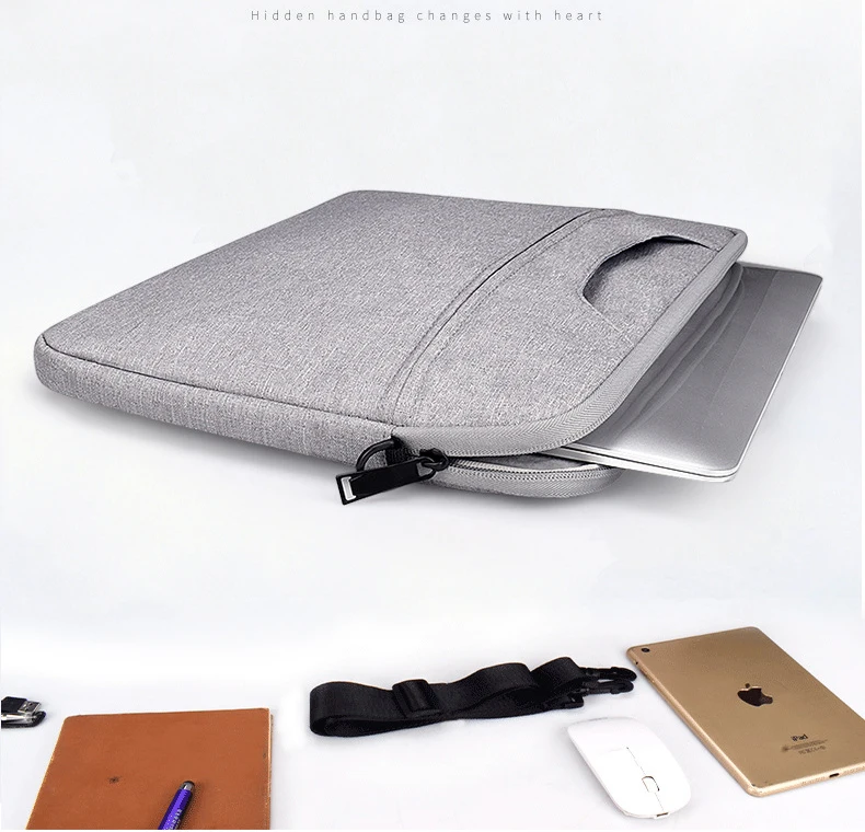 laptop bag for dell asus lenovo acer dense fabric handbag 13 14 15 for macbook air pro notebook 15 6 15 4 14 1 13 3 sleeve case free global shipping