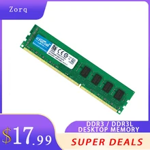 Crucial DDR3 DDR3L 4GB 8GB Memoria Ram PC3L 1600 Memory Desktop Dimm 16GB PC3 Memória Laptop RAM Ddr3 8gb PC3L RAM