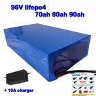 Lifepo4 96v 70ah 80ah 90ah литий-железо-фосфатный литий-железо Аккумулятор akku для е-скутеры e-мотоцикла E-транспортное средство фара stvzo для UPS EV + 10A зарядное устройство